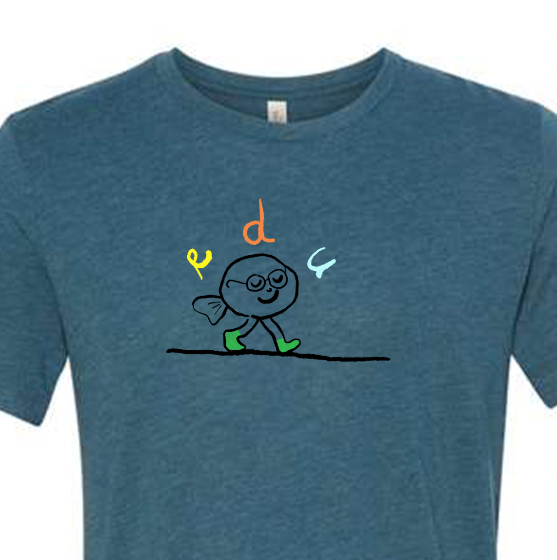 edu steel blue bird t-shirt