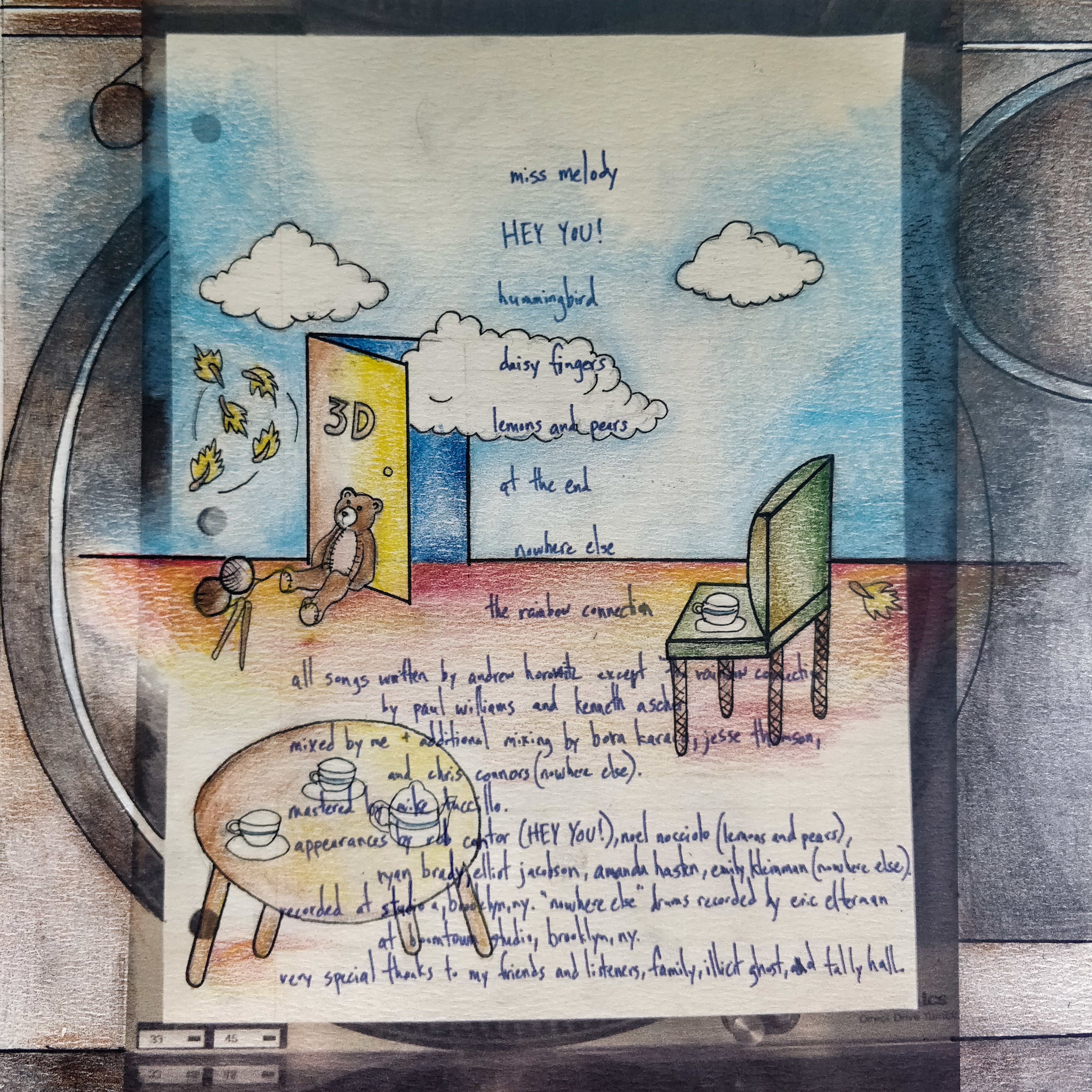 edu "sketches 3d" 180-gram translucent yellow vinyl